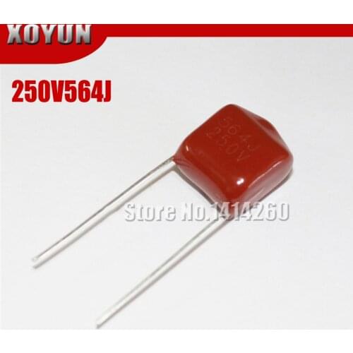 10pcs/lot CBB 250V564J 560NF 0.56UF Pitch 10MM 564J 250V CBB Polypropylene film capacitor