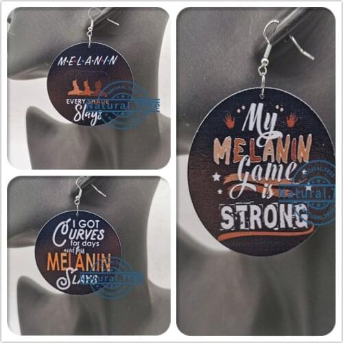 Melanin Wooden Earrings