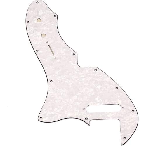 Electric Guitar White Pearl Pickguard+300pcs Fretboard Dots Inlay
