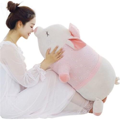 Fancytrader Cuddly Fat Pig Plush Toys Big Anime Piggy Pillow Doll 90cm 35inch Gifts for Girls