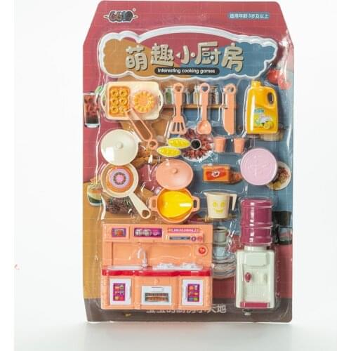 Pretend Play Action Figure Toys Simulation Kitchen Sets Mini Stove Water Dispenser Funny Toy Children gift