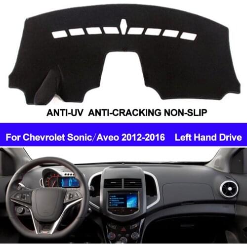 TAIJS Car Dashboard Cover Dash Mat Dash Pad DashMat Carpet ANti-UV NON-Slip For Chevrolet Sonic / Aveo 2012 2013 2014 2015 2016