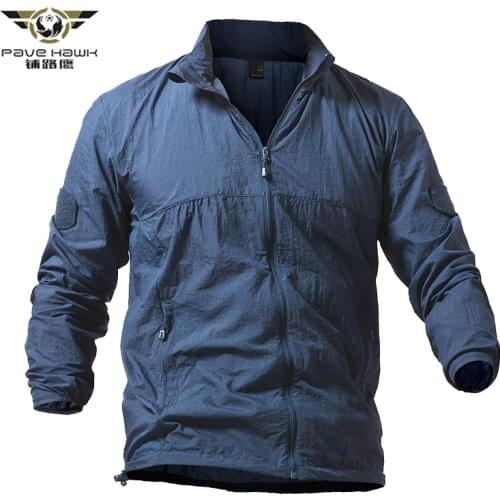 Army Military Jackets Men Summer Thin Waterproof Windbreaker Quick Dry Tactical Skin Jacket UPF 50+ Breathable Raincoat 4XL 5XL