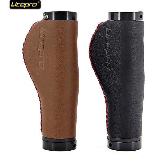 Litepro Bicycle Grips Road Bike PU Leather Handlebar Grips MTB BMX Handle Bar Cover Cycling Parts Bike Gadgets