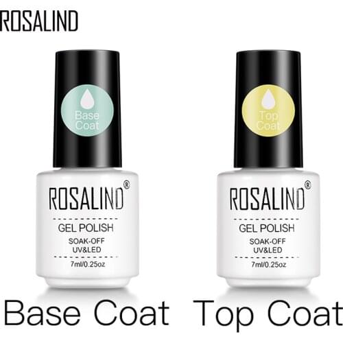ROSALIND Primer Gel Polish Semi Permanent Nails For Manicure Strengthen Top Base Coat Soak Off UV Vernis Lacquer Nail Gel Art