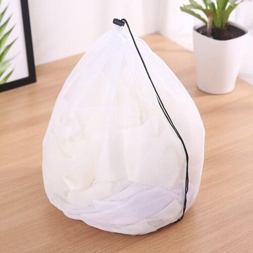 Drawstring Bra Underwear Socks Foldable Mesh Laundry Bag Washing Machine Storage Bag Household Clothes Laundry Care Accessories
