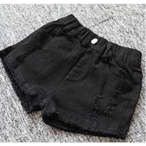 4 5 6 7 8 9 11 12 Years Kids Shorts Casual Hole Denim Shorts for Girl Summer Children Girl Pants Candy Colors Girls Shorts New