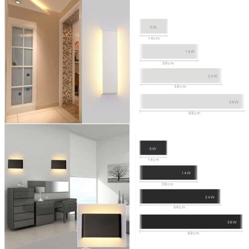 5W/10W/24W Modern Led Wall Lamp Minimalist Indoor Light Fixture Wall Sconce Stair Bedroom Bedside Living Room Home Hallway Light