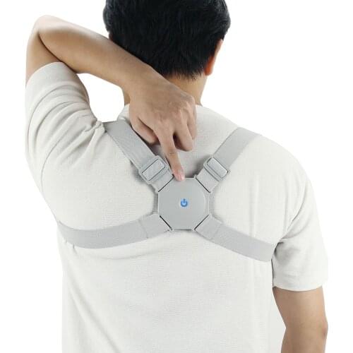 Smart Posture Corrector Adjustable Upper Back Brace Clavicle Support Belt Vibration Reminder Providing Pain Form Neck Shoulder
