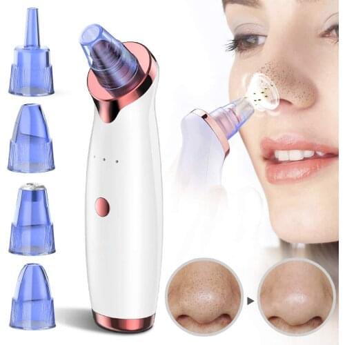 Blackhead Remover Pore Vacuum Cleaner Blackhead Acne Extractor Tool 3 Suction Power & 6 Probes LED Display Beauty Skin Care Tool