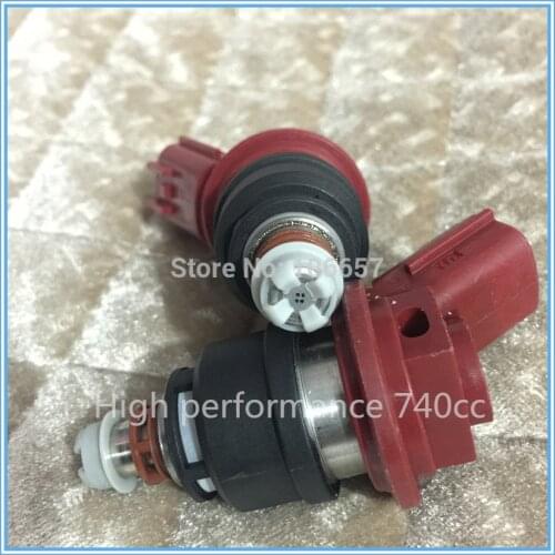High performance 740cc fuel injector for nissan SR20DET SR16VE SR18DE SR20DE SR20VE RB25 RB25DET KA24DE VG30DE VG30DETT VG30E
