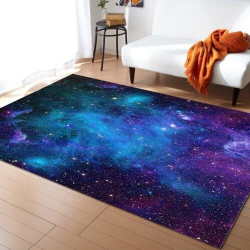 Starry Sky Space Universe Pattern Carpets for Living Room Bedroom Area Rug Kids Room Play Mat 3D Printed Home Large Carpet