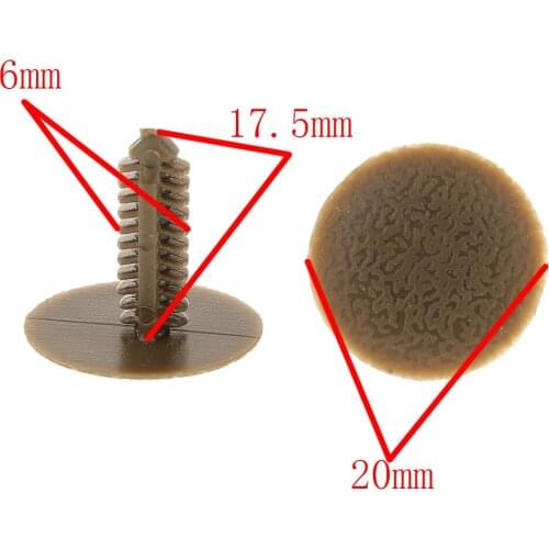 20 Pcs Nylon Headliner Retainers Clips 90467-05164-E2 For Toyota