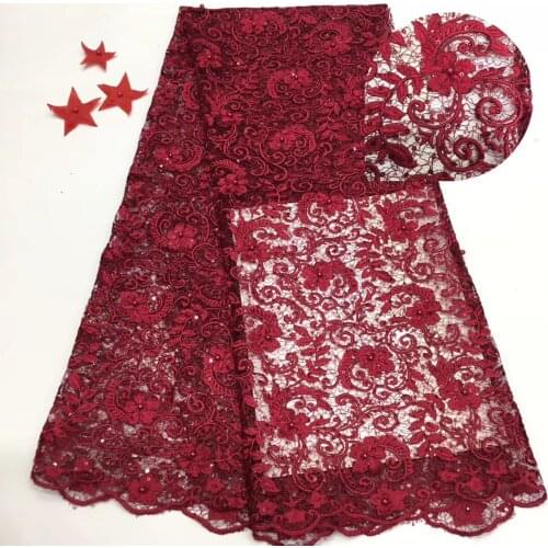 2021 latest Nigerian sequin lace fabric high quality tulle african lace fabric wedding french tulle lace fabric T35601