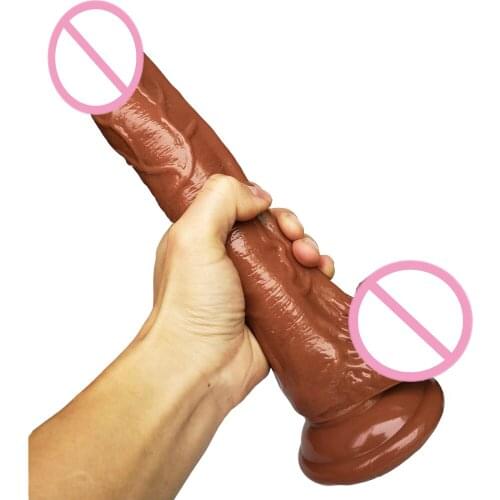27.5*4.5CM Huge Dildo Super Long Anal Dildo Realistic Soft Penis Suction Cup Big Dick Artificial Lesbian Sex Toy for woman