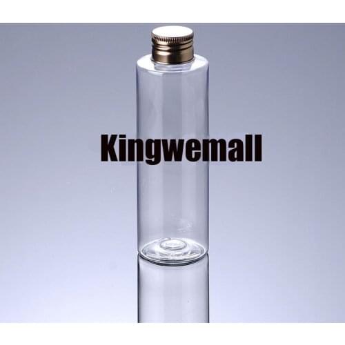 300pcs/lot Newest Capacity 150ml PET Plastic Water Oil Lotion Bottle with Bronze Lids For Cosmetic Packaging FTI40