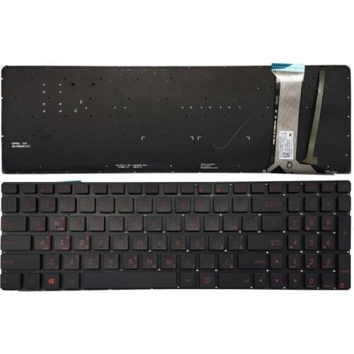 Arabic/Arabic French backlit laptop keyboard for ASUS GL551 GL551J GL551JK GL551JM GL551JW GL551JX