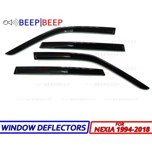 For Daewoo Nexia 1994-2018 car window deflectors wind deflector sun guard rain vent visor cover trim car styling accessories