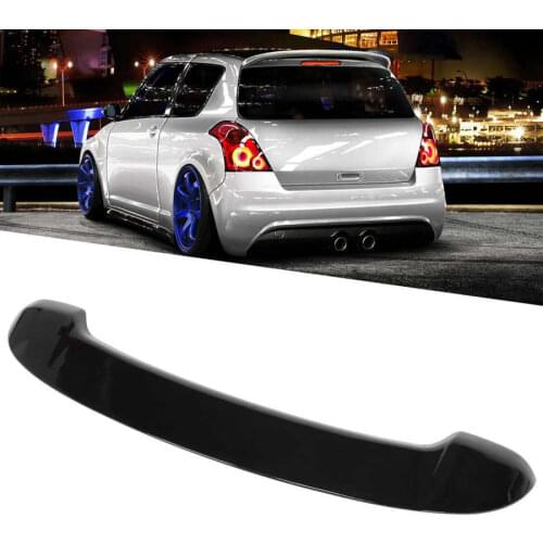 Car Spoilers Glossy Black for Sport Style Rear Roof Spoiler Fit for Suzuki Swift Mk3 2005-2010 Car Accessories