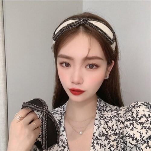 Baroque High grade colorful pearls Hair Hoop Headband Hairband for Women Girls elegant sweet Hair Band Hair Accessories