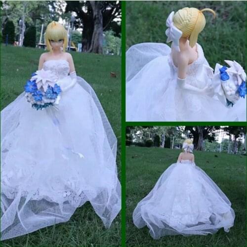 Saber FateStayNight 10th Anniversary Wedding Dress Live Version Boxed 26cm Figure
