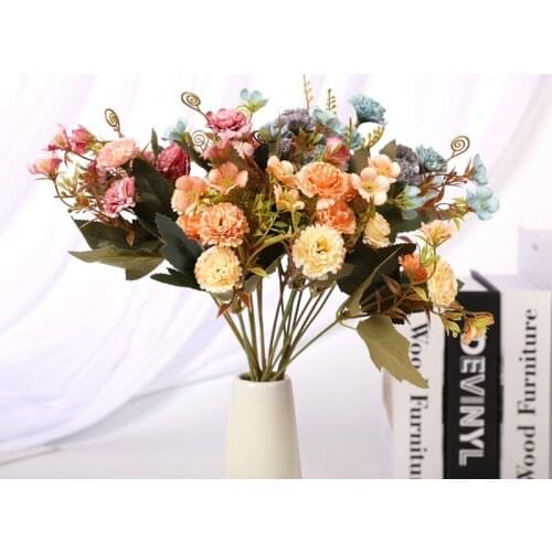 1 pieces Flower head 3cm Artificial Hydrangea Bouquet Wedding Home decoration accessories DIY Holding flowers Flower arrangement