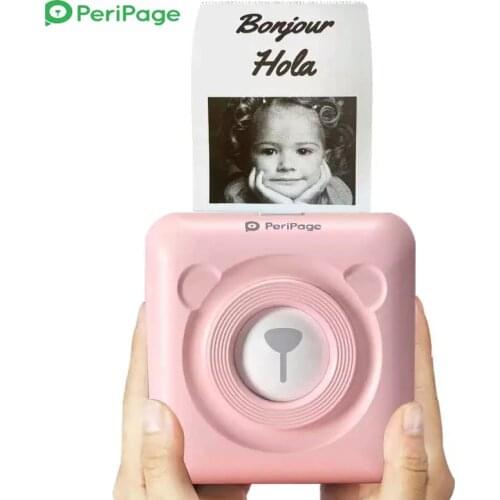 Peripage Photo Pocket Mini Thermal Printer 58mm Thermal Bluetooth Protable Mobile Phone Label Printer For Android IOS
