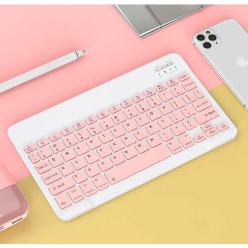 Korean Keyboard Bluetooth Wireless Russian Spanish Keyboard And Mouse Mini Ultra-thin For Tablet Laptop Smartphone iPad IOS