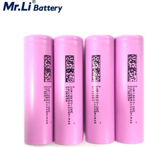 Mr.Li lithium ion 18650 3.7v 2600mah battery cell 100% capacity on factory flashlight battery DIY used to Children Electric Toy