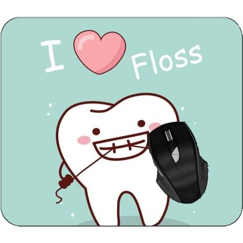 Office Mouse Pad Teeth, Care, Hygiene Non-Slip Rubber Mousepad