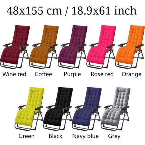 Garden Sun Lounger Cushion 9 Styles Rocking Deck Chair Cushion Outdoor Pool Patio Backyard Thick Sun Seat Pad (Only Cushion)