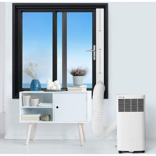 Portable Durable Plastic Air Conditioner Window Adapter Set Exhaust Hose/Tube Connector Window Seal Easy to Use Install N0PF