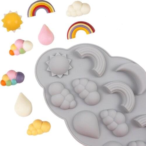 DIY Baking Silicone Mold Cloud Shape Cake Candy Chocolate Sugarcraft Ice Pastry Baking Tool Mould Soap Mold Cake Decorator