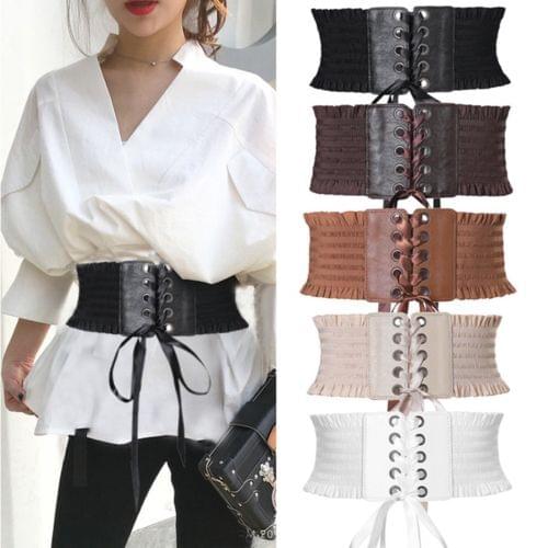 Sexy Women Slim Girdle Body Shaper Buckle Wide Waistband Waist Belt Underbust Shapewear Wide Stretchy Corset Belt