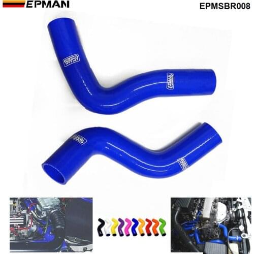 Silicone Intercooler Turbo Radiator Hose Kit For Subaru Forester SF 97-02 (2pcs) EPMSBR008