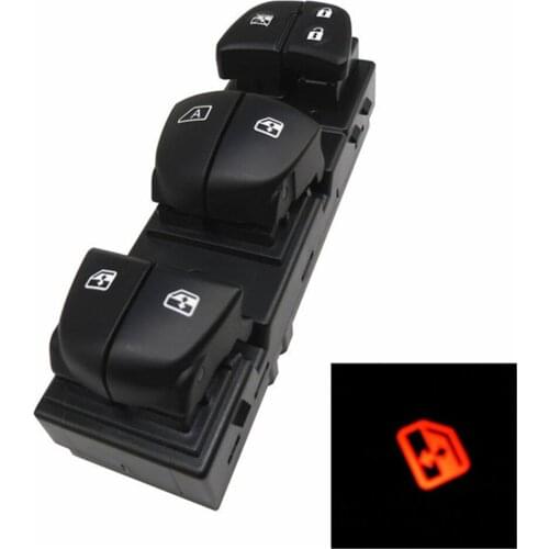 Car Styling Auto Window Control Switch With Red Light For Nissan Qashqai Altima Sylphy Tiida X-Trail 2011-2016 25401-3SH0A-A
