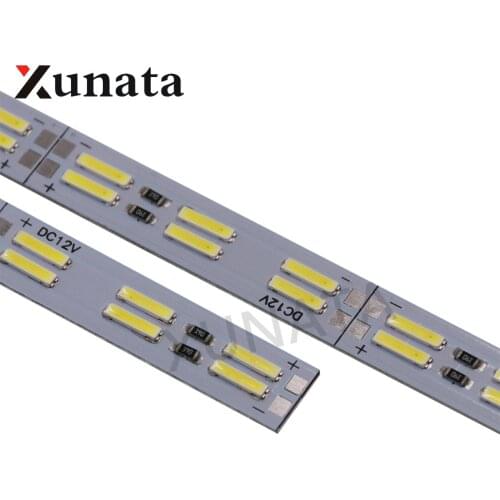 Korea Chip SMD 8520/7020/5630 Led Strip Light Double Row 120leds/m Hard Bar 25cm 50cm Cool White Led Hard Strip