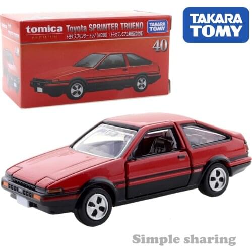 Takara Tomy Tomica Premium 40 Toyota Sprinter Treno AE86 Red 1/60 Car Hot Pop Kids Toys Motor Vehicle Diecast Metal Model