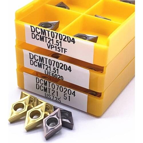 DCMT070204VP15TF/US735/UE6020 internal turning tool metal lathe tool high quality cutting tool turning insert