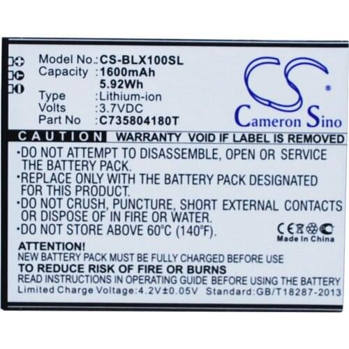 Cameron Sino Mobile SmartPhone Replacement Li-ion Battery 1600mAh For C735804180T ZOPO L100, L100A, L100i, Free Tools