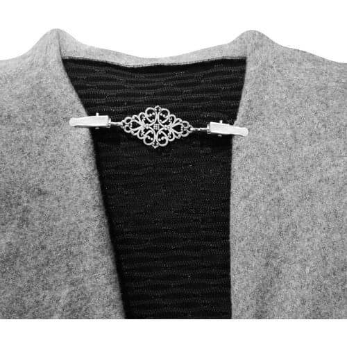 Innovative Alloy Diamond Sweater Clip Cardigan Connection Buckle Collar Clip Clothing Decorated For Women 2021