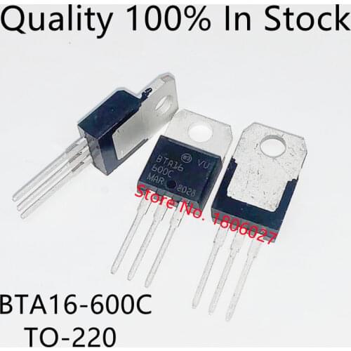 10pcs/lot BTA16-600C BTA16600C 16A 600V Triac TO-220