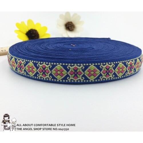 10Yards 16mm 5/8'' DIY Clothing Handmade Accessories Material Geometric Woven Jacquard Ribbon Wedding Party Decroration