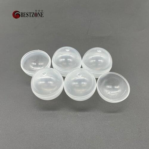 100pcs/ lot 40mm Plastic balls or Kids Toy Capsules transparent Color open and close Free Shiping