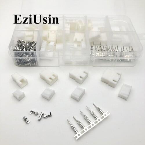 180pcs XH2.54 2p 3p 4p 5 pin 2.54mm Wire Cable Connector XH Plug Male & Female JST Aerial Docking for Battery Charging Cable DIY