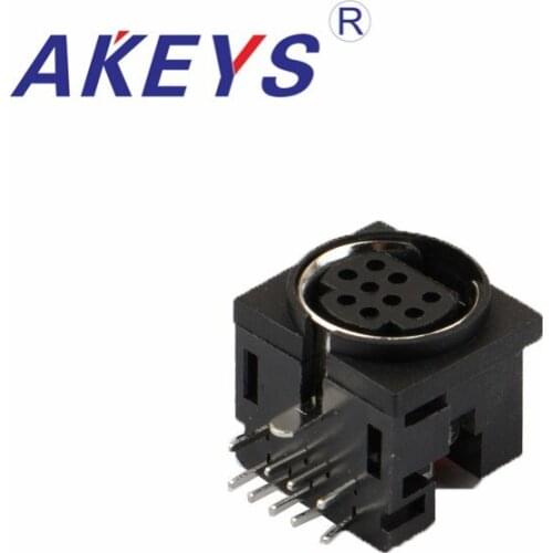 5PCS MDC-9-01 DIN Terminal Jack Female S Terminal 10 pin PCB Mount Connector