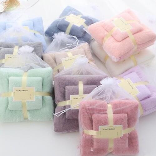 70x140cm 35x75cm 2pcs Luxury Super Large Towel Set High Absorbent Soft Bath Towel + Face Towels Bath Towels for Adults Cotton