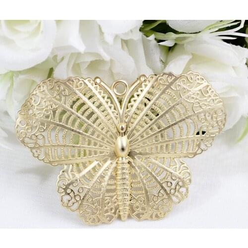 Beadsland Metal Butterfly Shape Pendant DIY Necklace Women Men Unisex Fashion Unique Hyperbole Pendant 39949