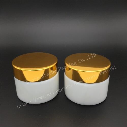 Free shipping 50g White porcelain jars, 50ml White ceramics jars, skin care cream bottles, 1.7oz cosmetic containers 100pcs/lot