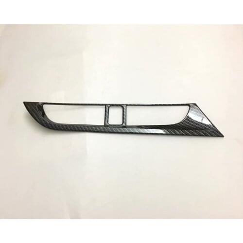 For Nissan Kicks 2017 2018 2019 Carbon Fiber Air Conditonnal Vent Cover Trim AC Outlet Panel Frame Interior Accessories